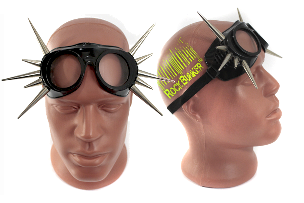 Кибер-очки гогглы с 10 шипами - фото 2 - rockbunker.ru