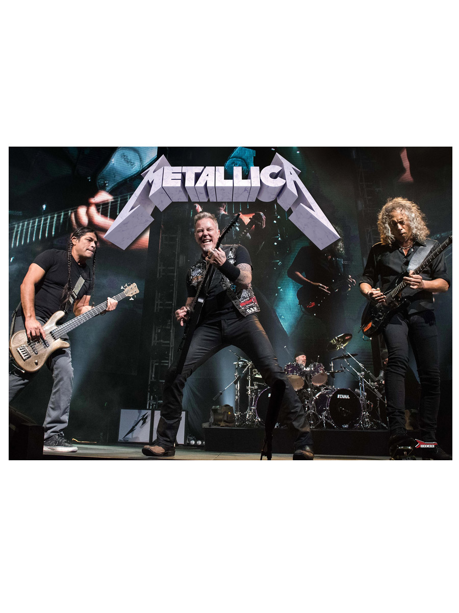 Плакат самоклеющийся на стену Metallica - фото 2 - rockbunker.ru
