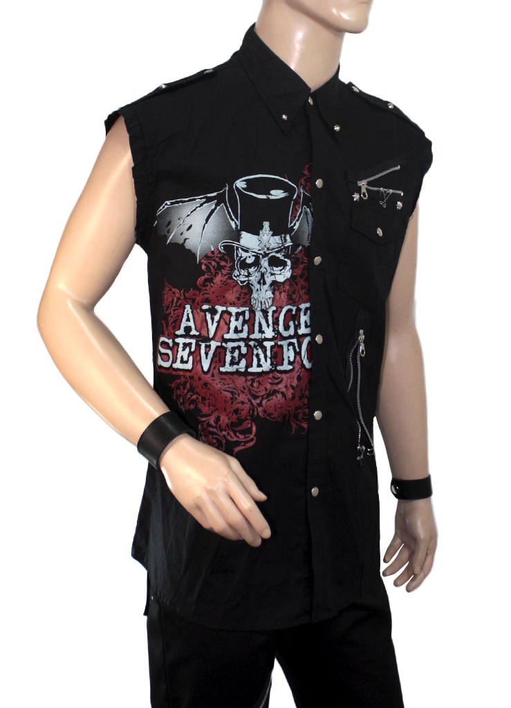 Рубашка Avenged Sevenfold без рукавов - фото 2 - rockbunker.ru