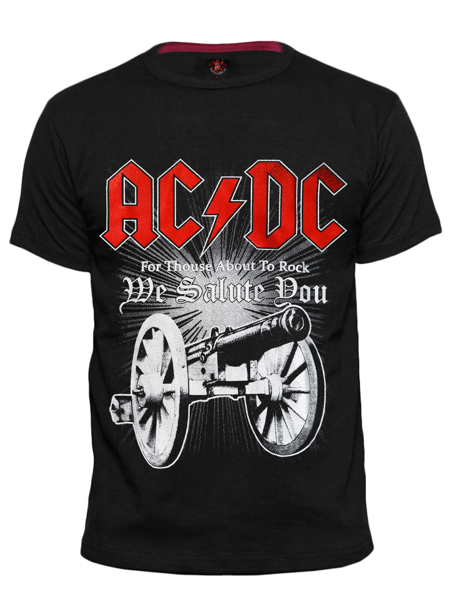 Футболка RockMerch AC DC - фото 1 - rockbunker.ru