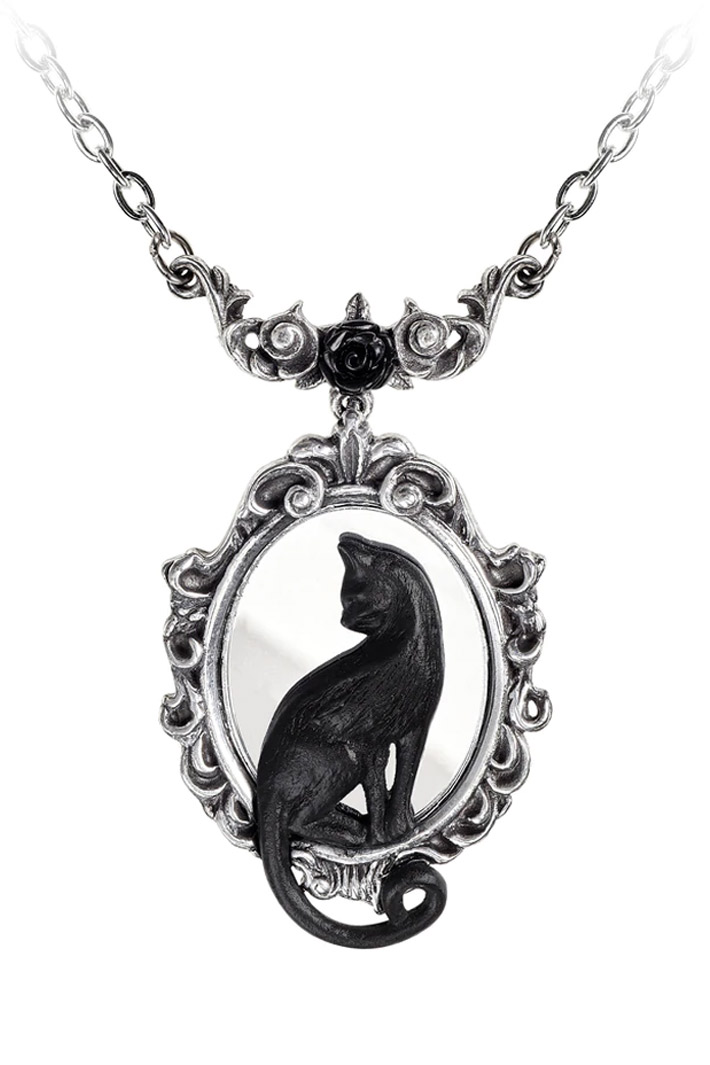 Подвеска Alchemy Gothic P895 Feline Felicity Mirror - фото 1 - rockbunker.ru