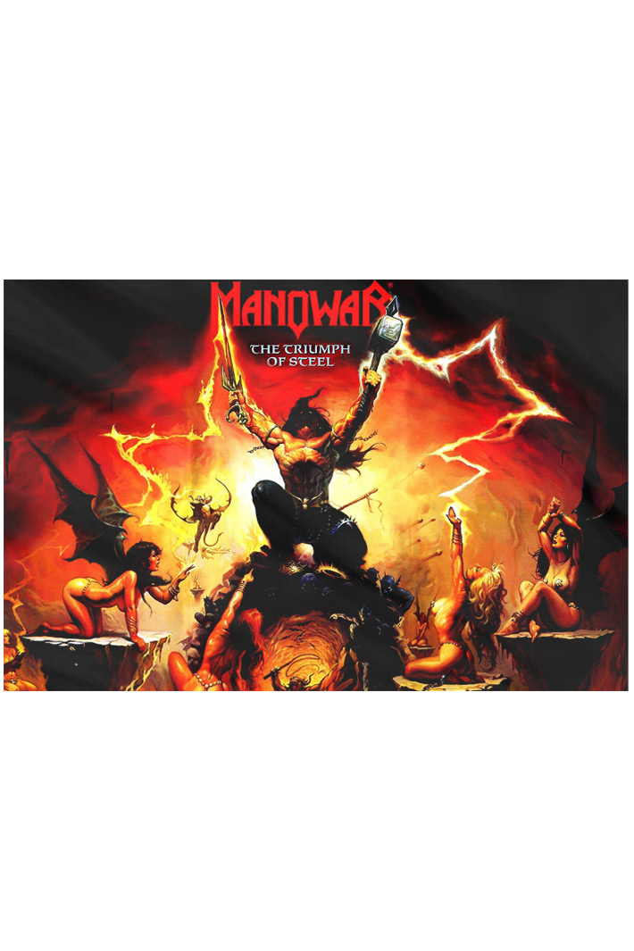 Флаг Manowar Triumph Of Steel - фото 2 - rockbunker.ru