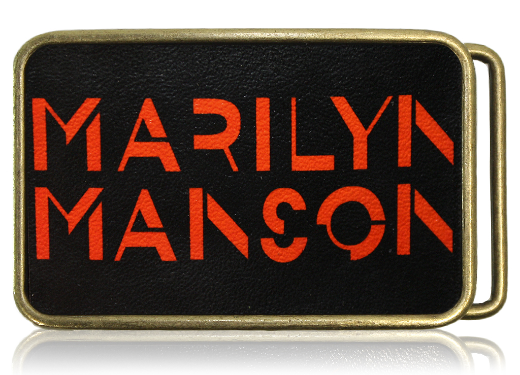 Пряжка RockMerch Marilyn Manson - фото 1 - rockbunker.ru