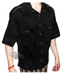 Рубашка Hacker 043 с короткими рукавами - фото 1 - rockbunker.ru