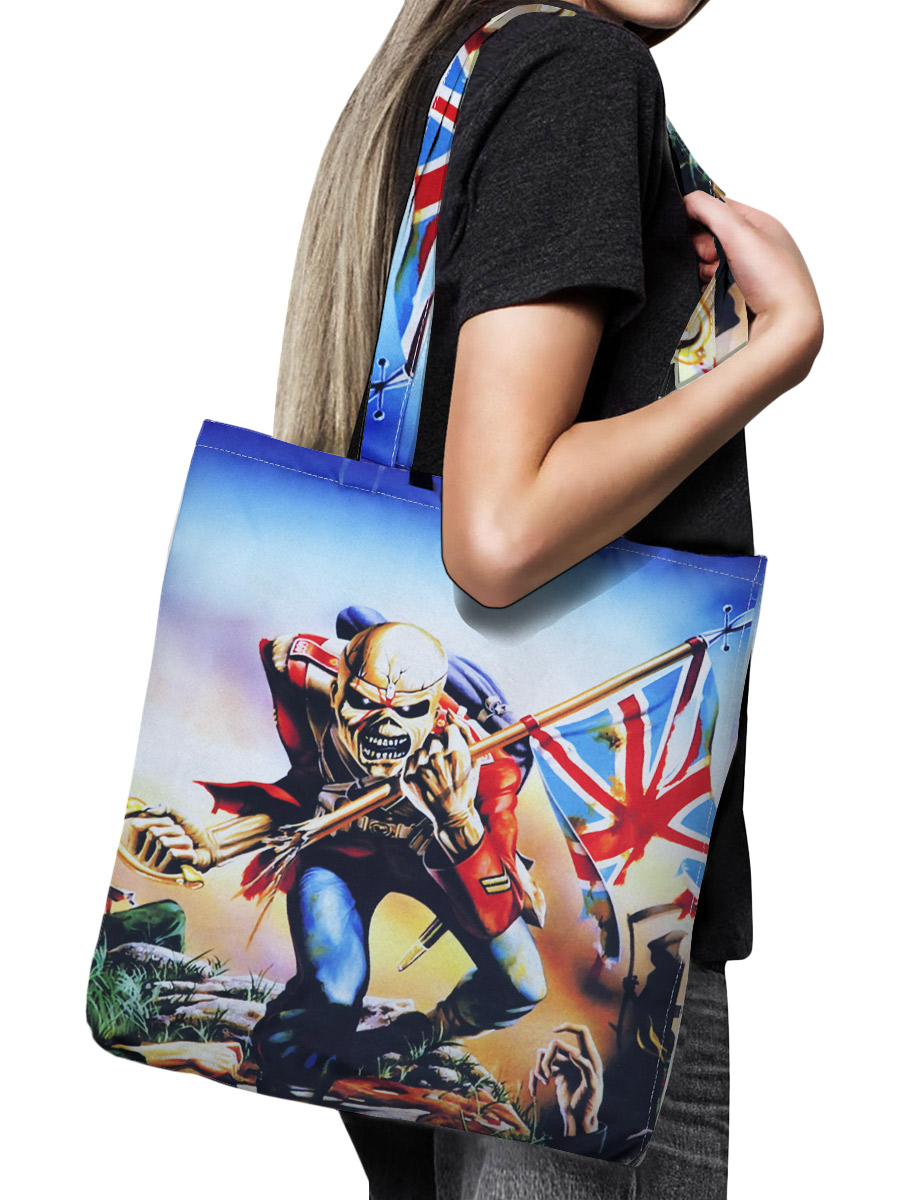 Сумка-шоппер 3D Iron Maiden - фото 1 - rockbunker.ru