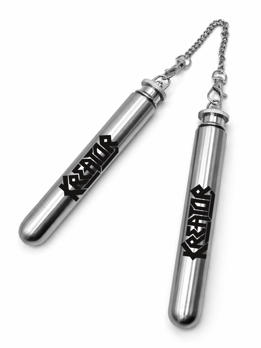 Фляги-нунчаки с гравировкой Kreator - фото 1 - rockbunker.ru