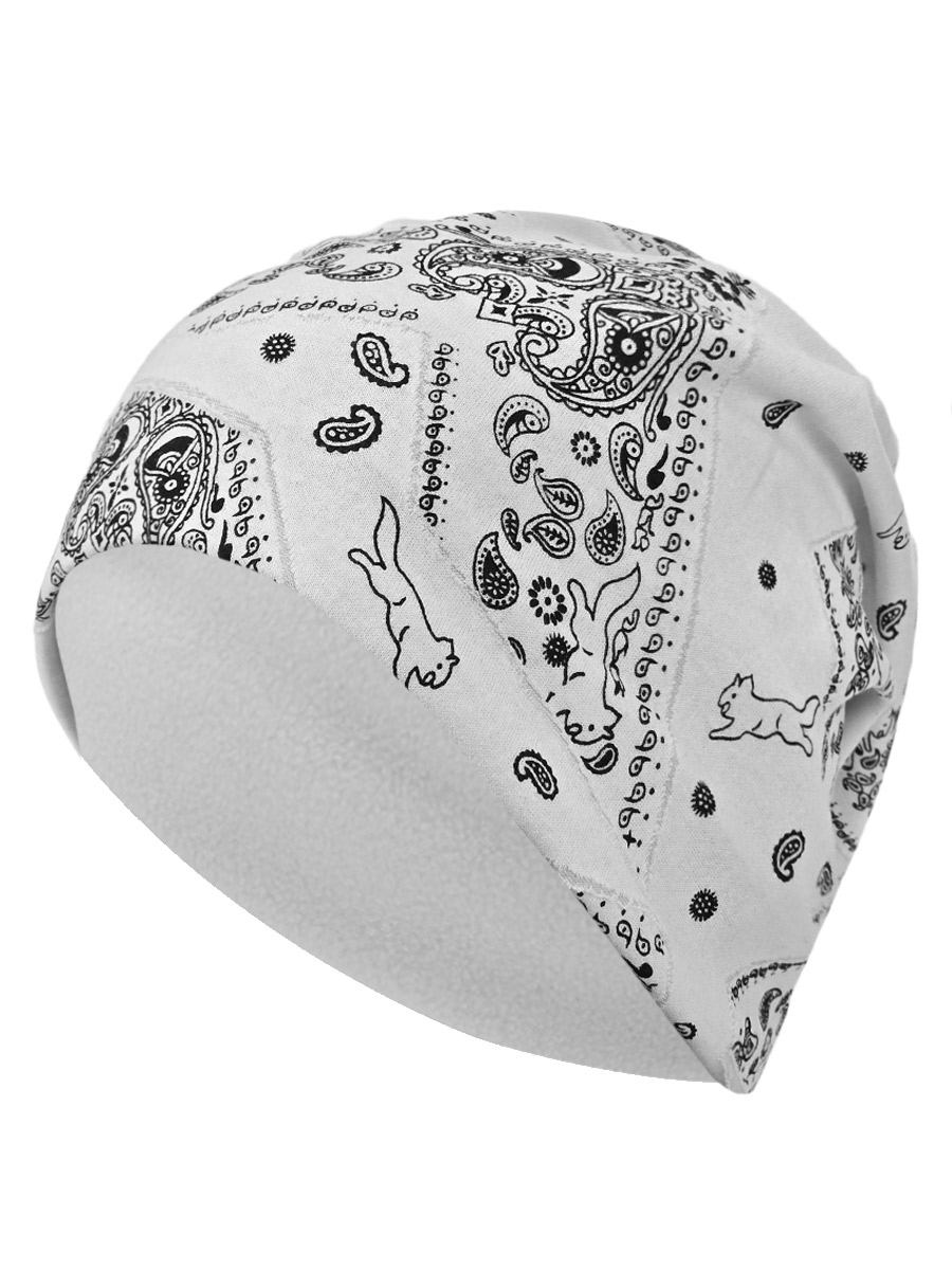 Шапка Огурцы белая - фото 2 - rockbunker.ru