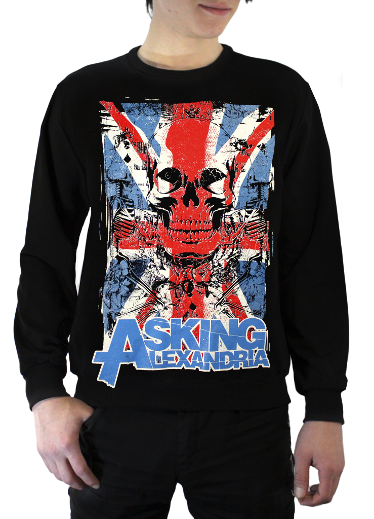 Свитшот RockMerch Asking Alexandria мужской - фото 1 - rockbunker.ru