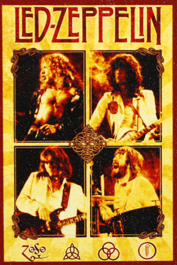 Кожаная нашивка Led Zeppelin - фото 1 - rockbunker.ru