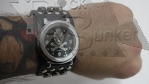 Часы наручные Роджер с заклепками на ремешке - фото 2 - rockbunker.ru