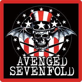 Кожаная нашивка Avenged sevenfold - фото 1 - rockbunker.ru