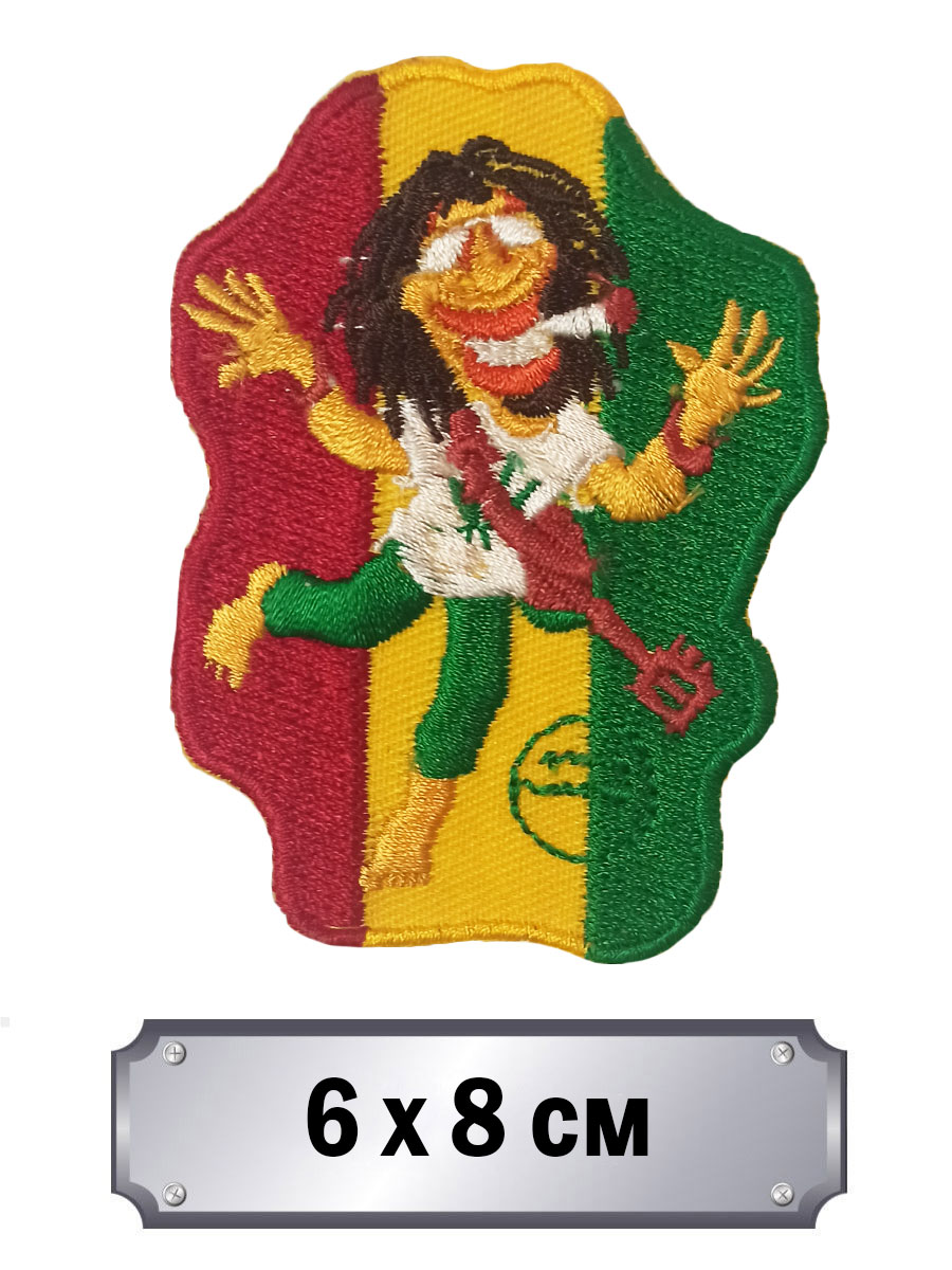 Термонашивка Bob Marley - фото 1 - rockbunker.ru
