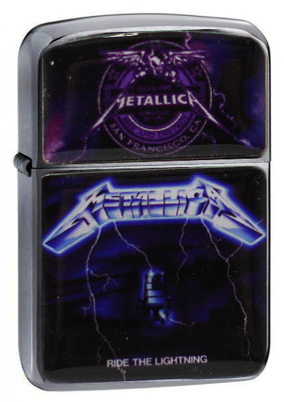 Зажигалка RockMerch Metallica Ride the Lightning - фото 1 - rockbunker.ru