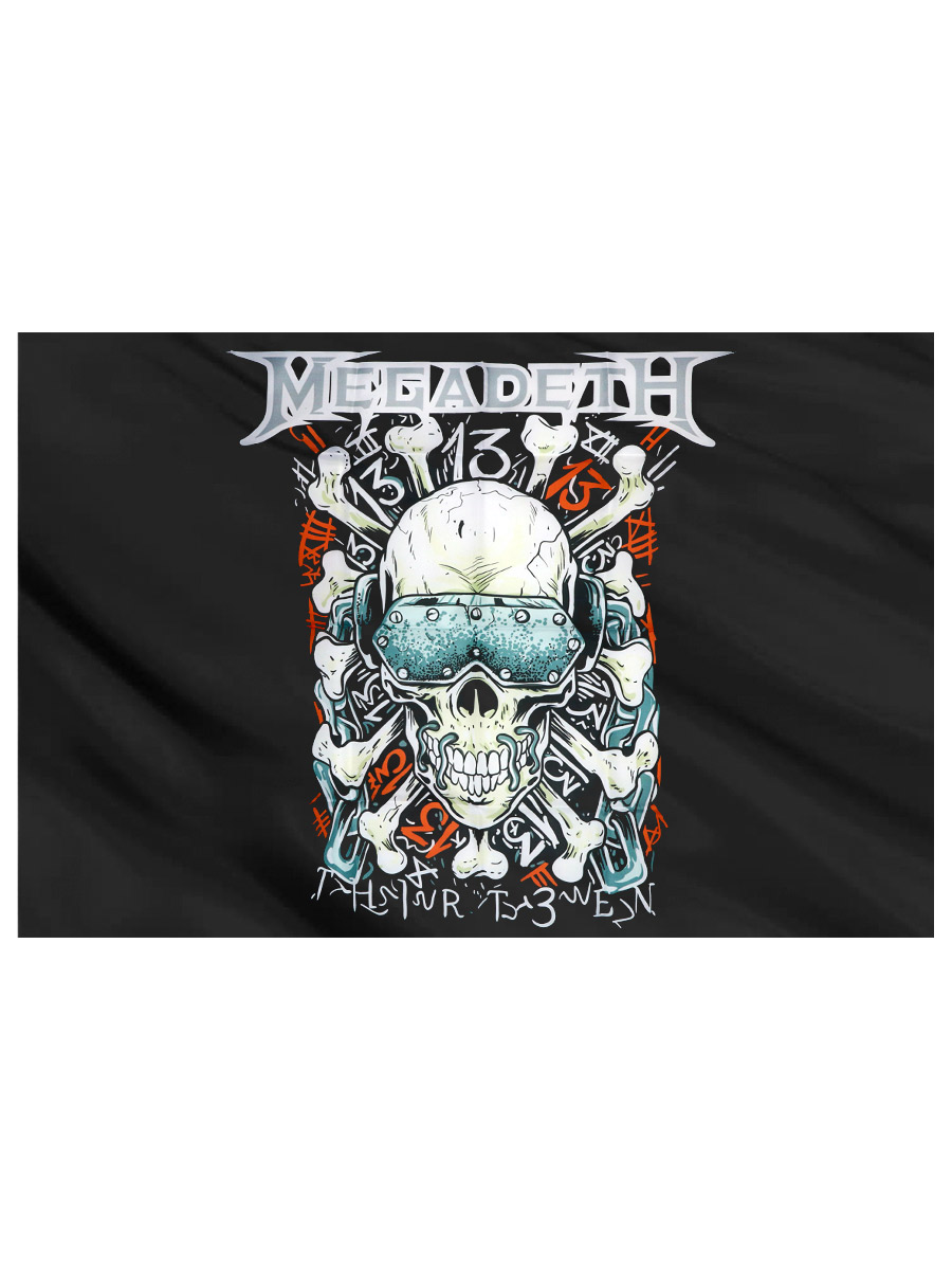 Флаг Megadeth Thirteen - фото 2 - rockbunker.ru