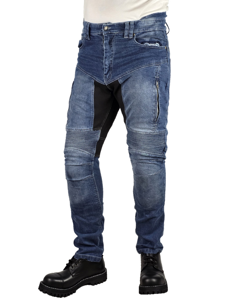 Мотоджинсы Синие - фото 1 - rockbunker.ru