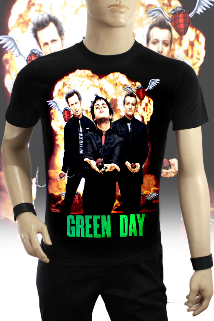 Футболка Hot Rock Green Day - фото 1 - rockbunker.ru