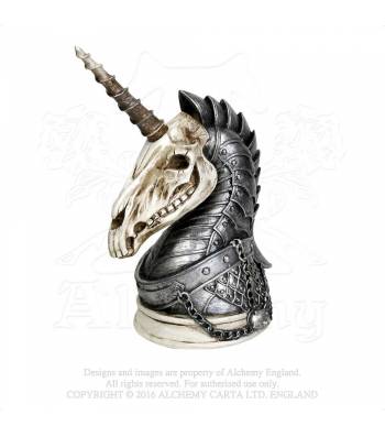 Статуэтка Alchemy Gothic V37 Geistalon Unicorn Skull - фото 1 - rockbunker.ru