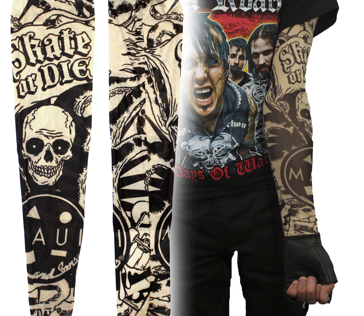 Тату-рукав Skate or Die - фото 2 - rockbunker.ru