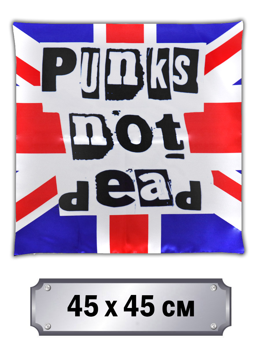 Наволочка Punks Not Dead - фото 1 - rockbunker.ru