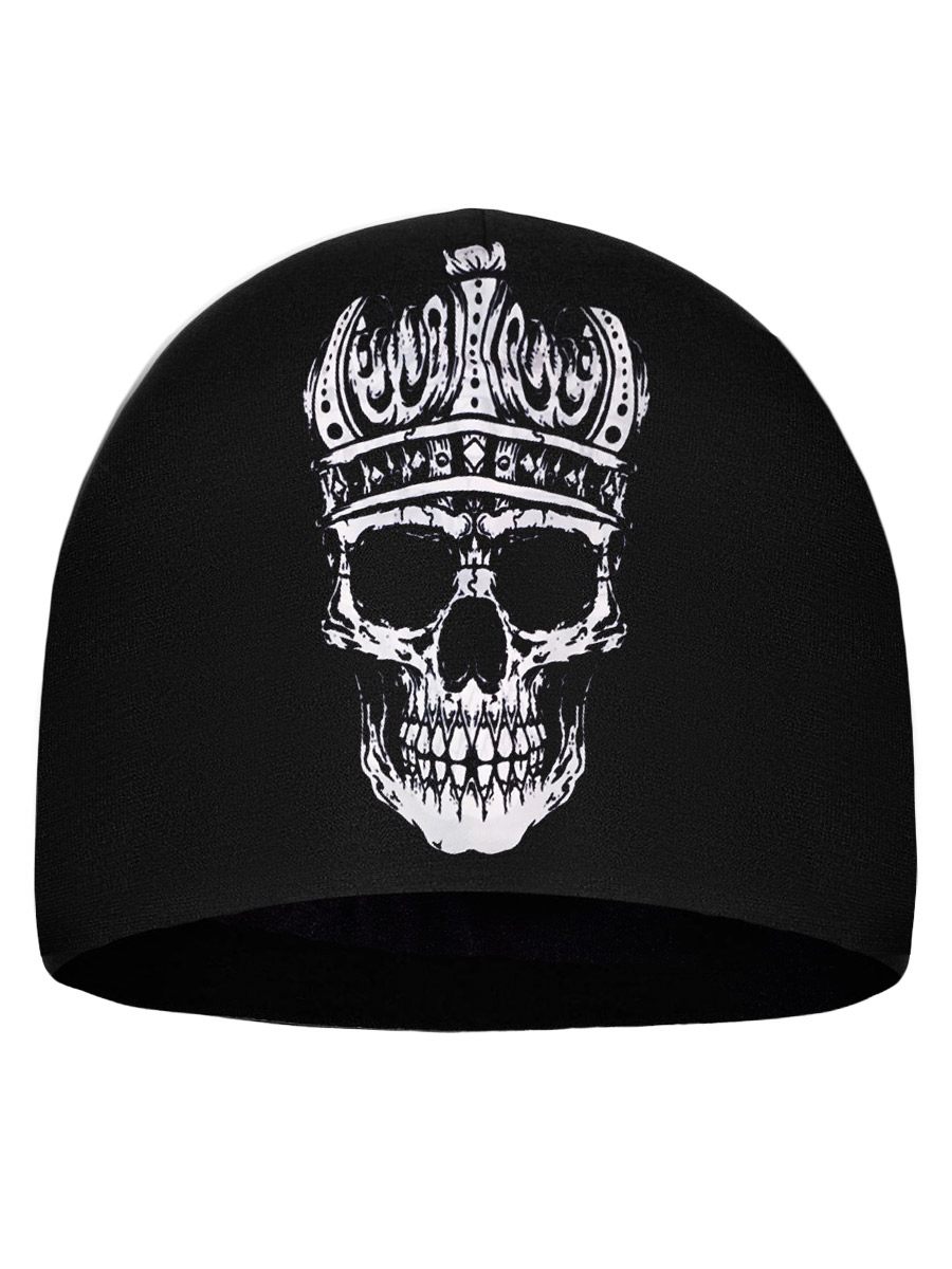 Шапка двухсторонняя Демон - фото 2 - rockbunker.ru