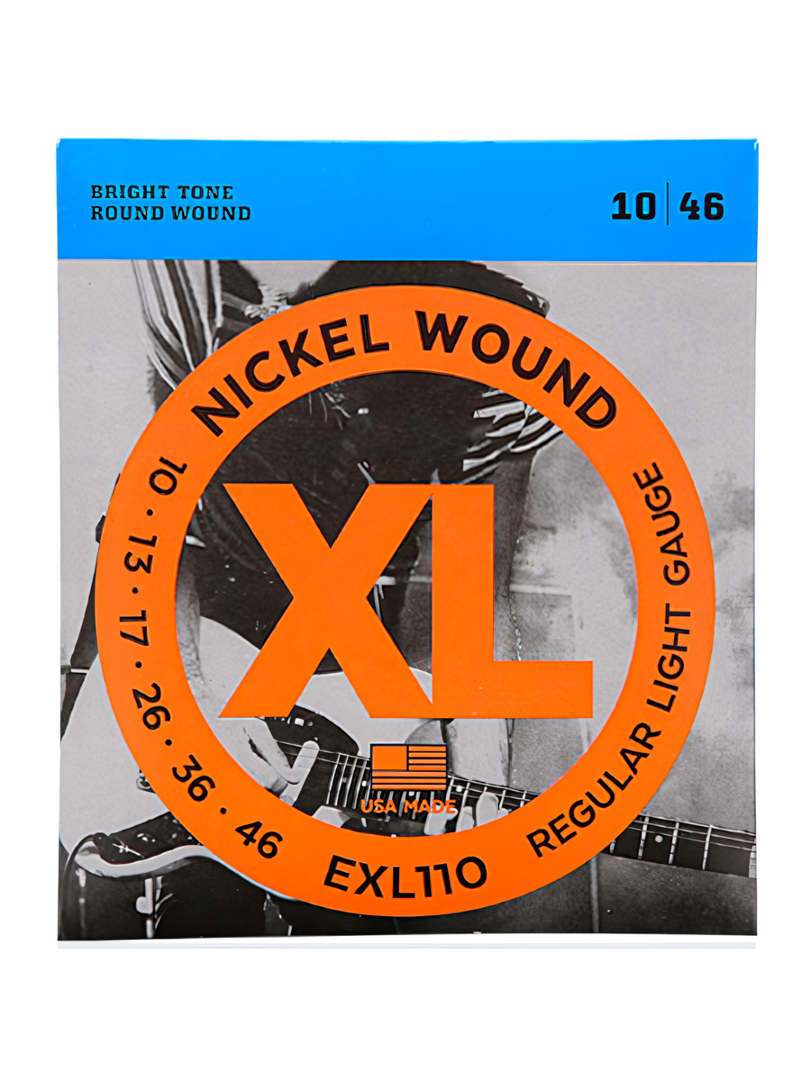 Комплект струн D'Addario EXL110 Regular Light Gauge для электрогитары - фото 1 - rockbunker.ru