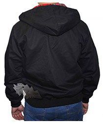 Куртка Hacker Харрингтон с подкладкой в клетку с капюшоном - фото 2 - rockbunker.ru