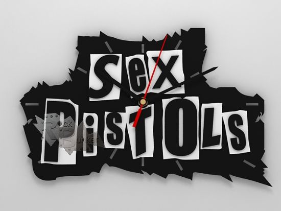 Часы настенные Sex Pistols - фото 1 - rockbunker.ru