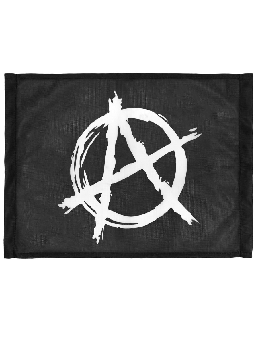 Флаг автомобильный Анархия - фото 2 - rockbunker.ru