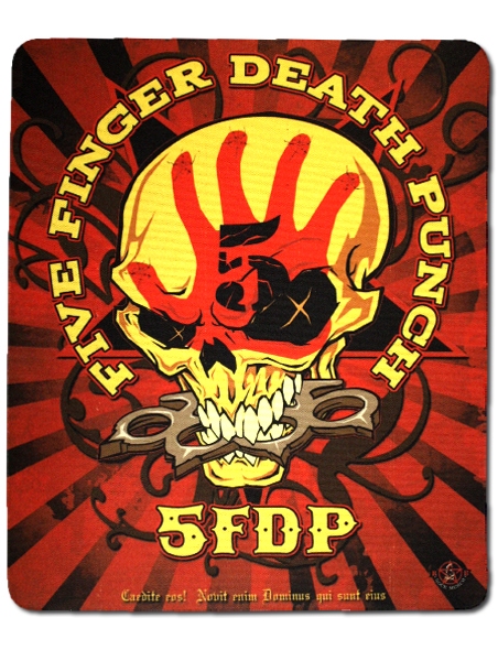Коврик для мыши RockMerch Five Finger Death Punch - фото 1 - rockbunker.ru