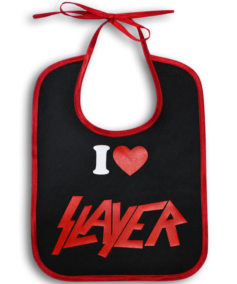 Слюнявчик I Love Slayer - фото 1 - rockbunker.ru