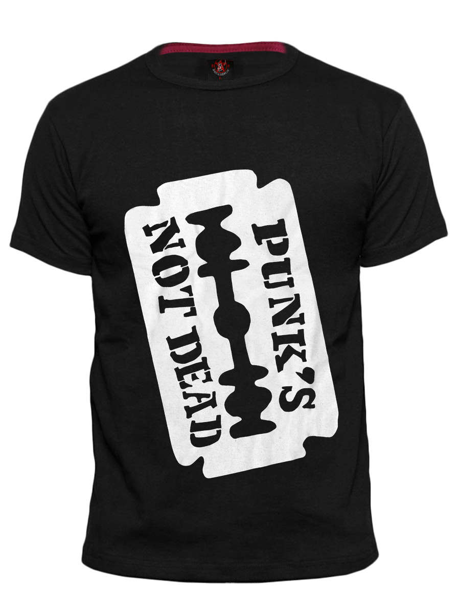 Футболка RockMerch Punks Not Dead - фото 1 - rockbunker.ru