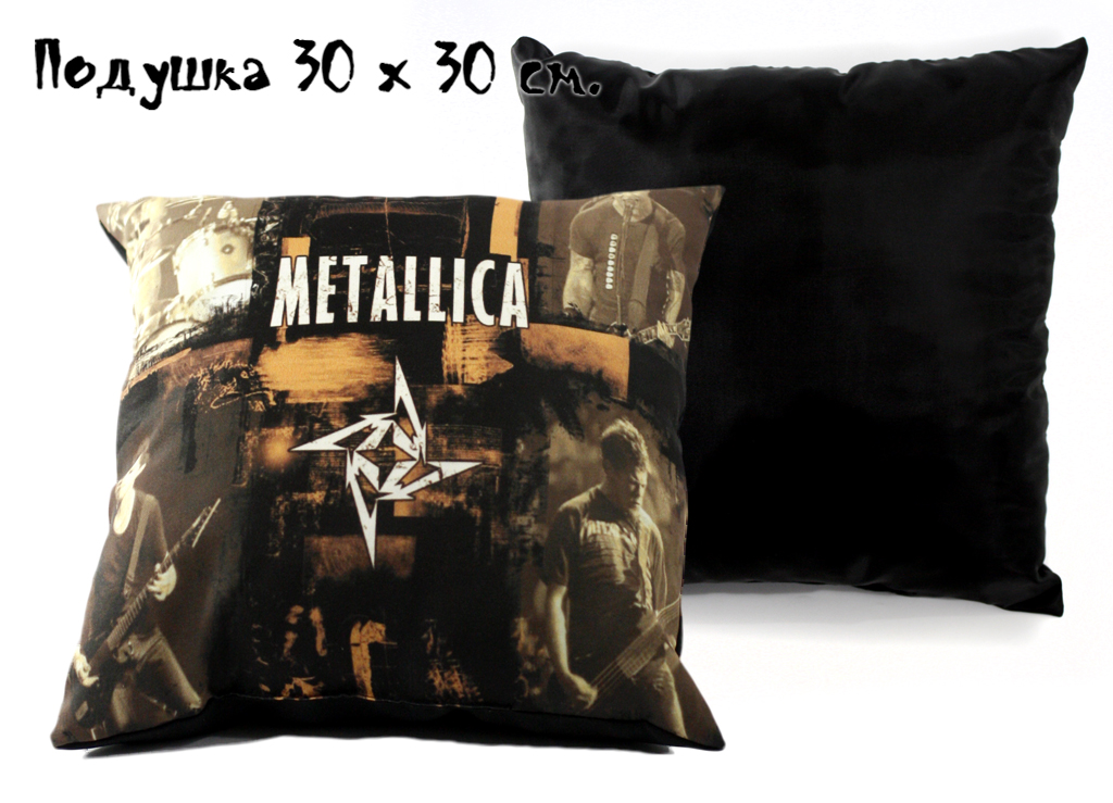 Подушка Metallica - фото 2 - rockbunker.ru