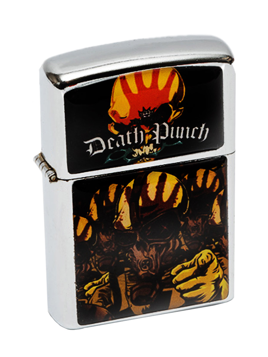 Зажигалка RockMerch 5 Finger Death Punch - фото 1 - rockbunker.ru