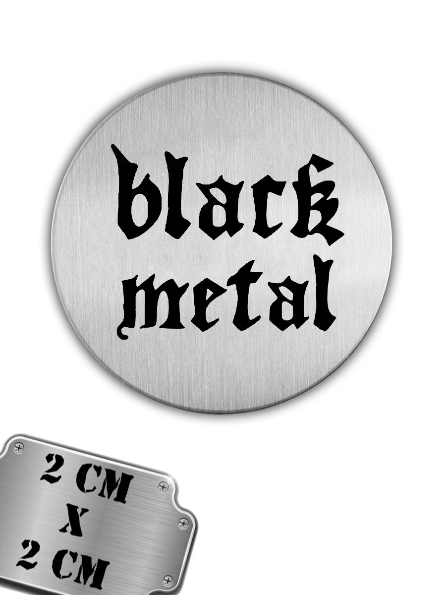 Значок-пин Black Metal - фото 1 - rockbunker.ru