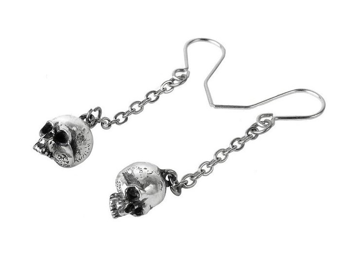 Серьги Alchemy Gothic E364 Deadskulls Earrings - фото 1 - rockbunker.ru