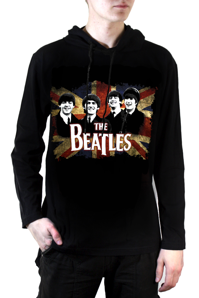 Толстовка Hot Rock The Beatles Британский флаг - фото 1 - rockbunker.ru