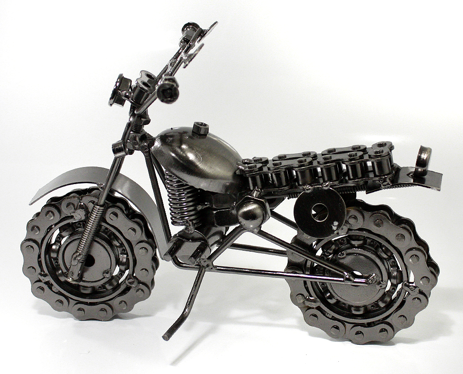 Сувенирная модель Мотоцикл ручной работы МРС010 - фото 4 - rockbunker.ru