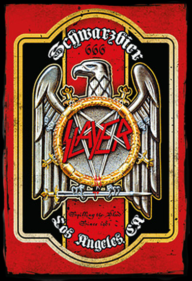 Магнит RockMerch Slayer Schwarzbier - фото 1 - rockbunker.ru