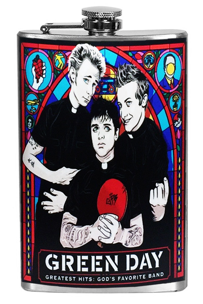 Фляга Green Day God's Favorite Band 9oz - фото 1 - rockbunker.ru