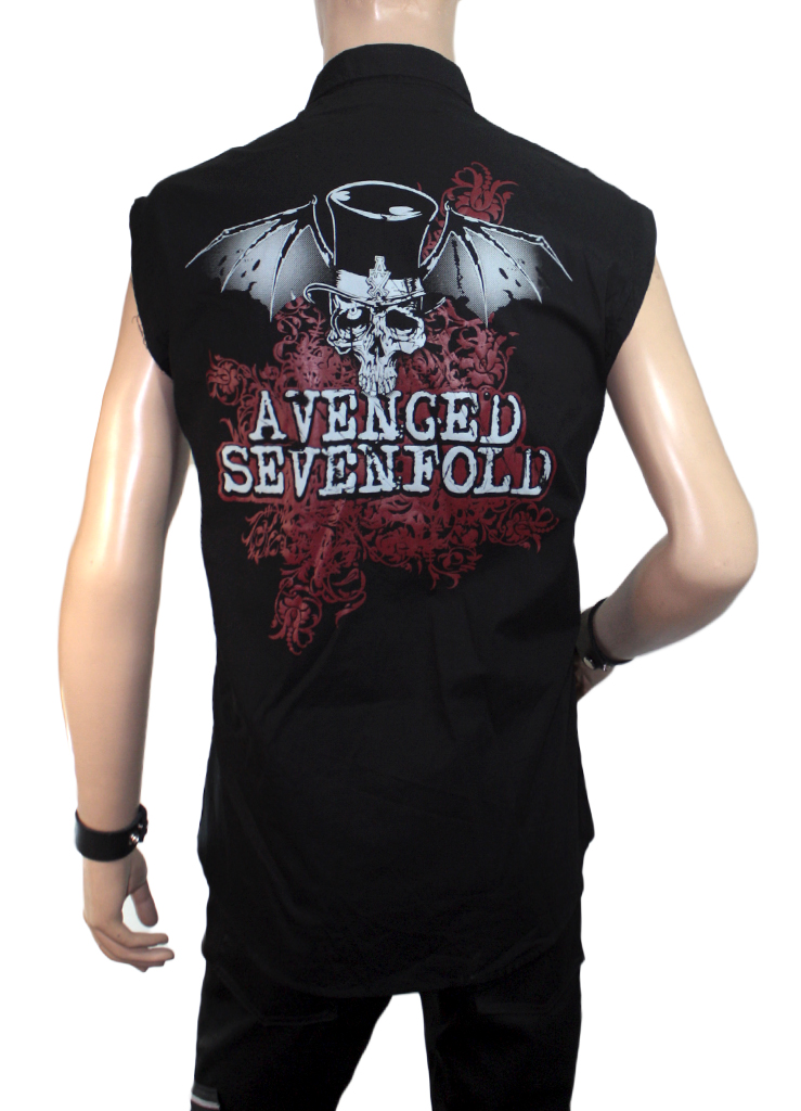 Рубашка Avenged Sevenfold без рукавов - фото 3 - rockbunker.ru