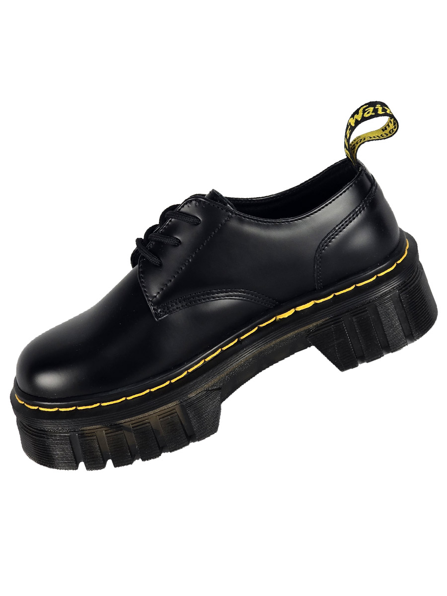 Ботинки Dr Martens 3 блока черные - фото 3 - rockbunker.ru
