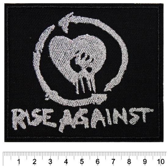 Нашивка RockMerch Rise Against - фото 1 - rockbunker.ru