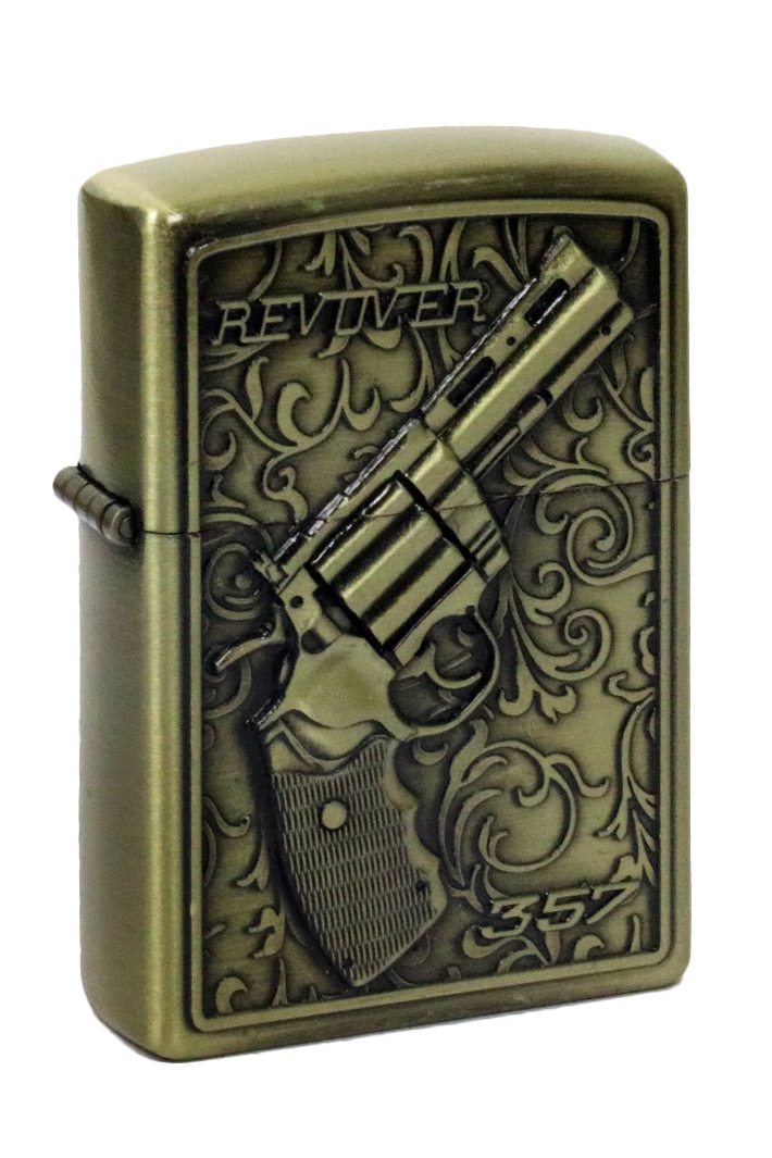 Зажигалка бензиновая JianTai Revolver 357 - фото 1 - rockbunker.ru