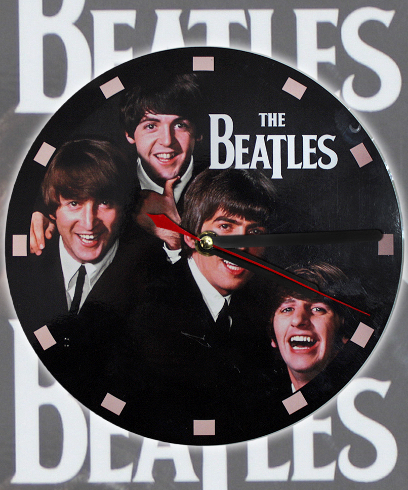 Часы настенные RockMerch The Beatles - фото 1 - rockbunker.ru
