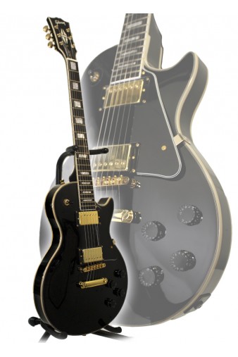 Электрогитара Gibson Les Paul Custom чёрная - фото 1 - rockbunker.ru