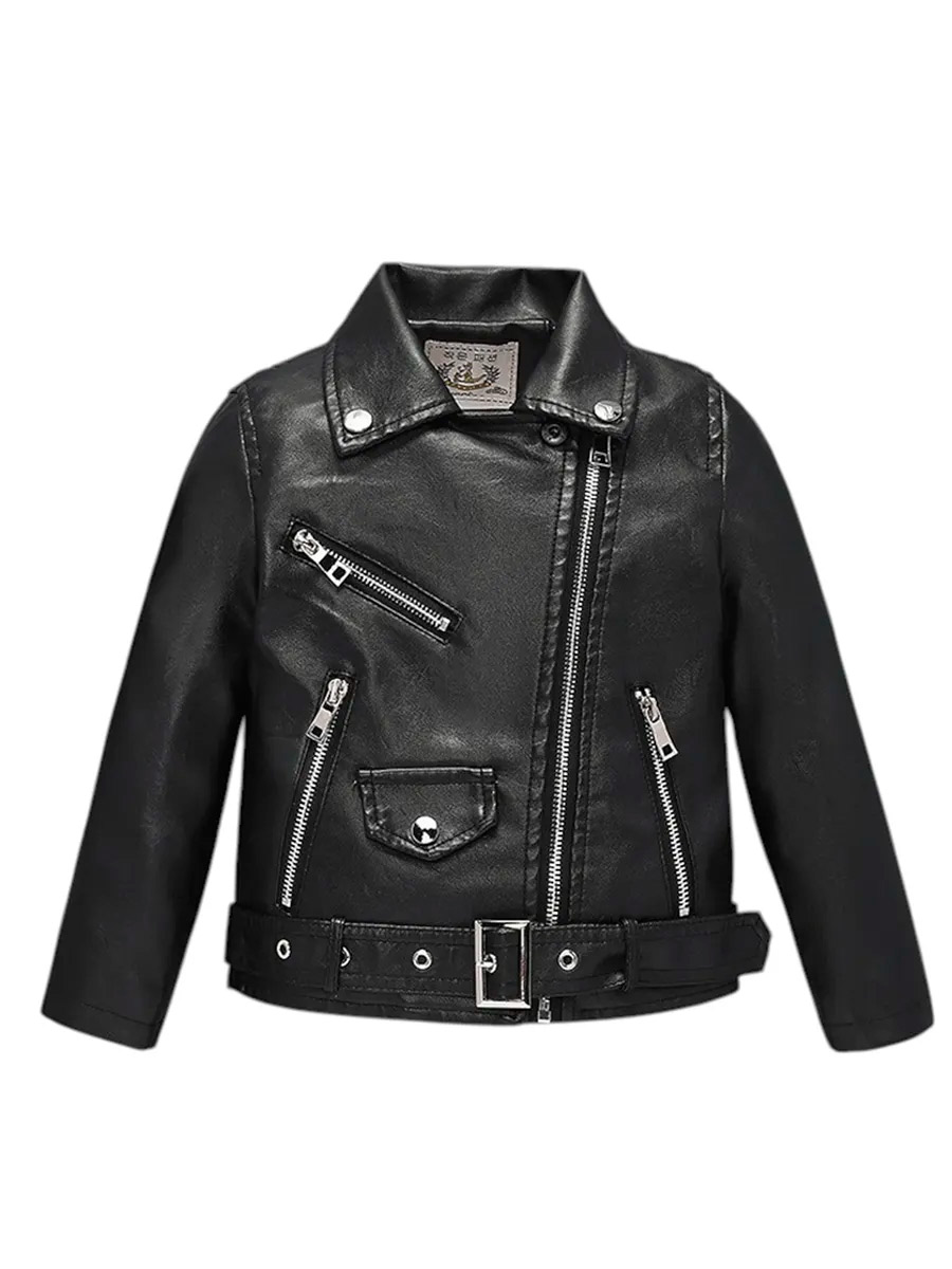 Косуха Детская Черная - фото 1 - rockbunker.ru