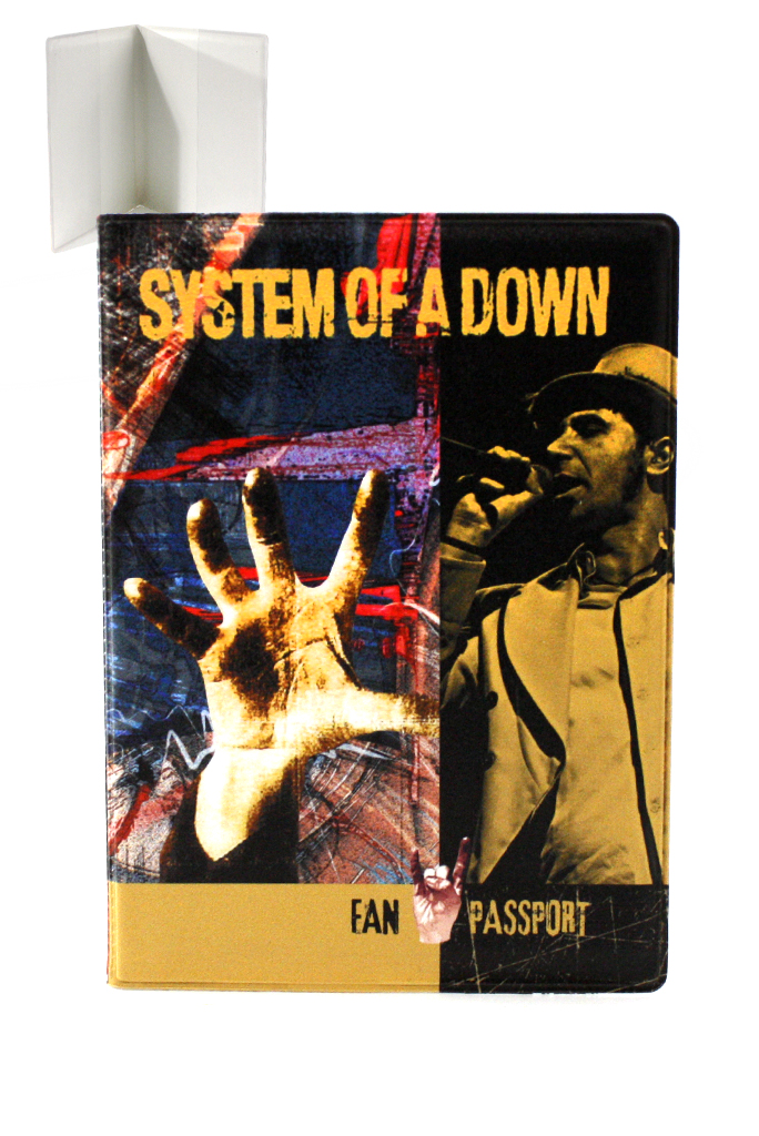 Обложка на паспорт RockMerch System of a Down - фото 1 - rockbunker.ru