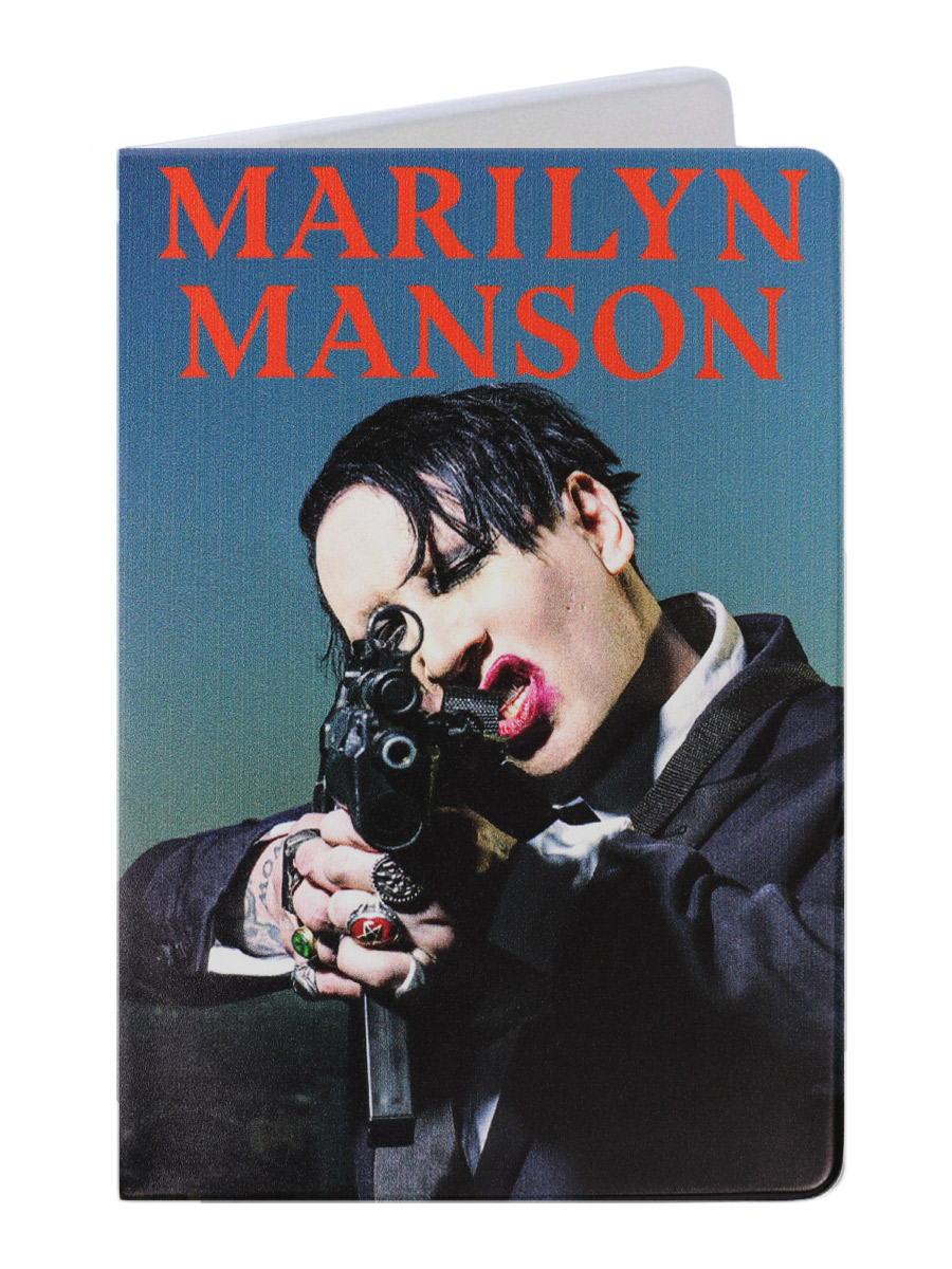 Обложка на паспорт RockMerch Marilyn Manson - фото 1 - rockbunker.ru