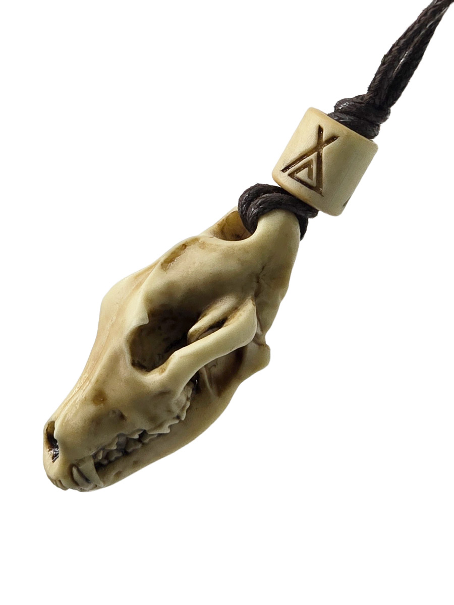 Кулон Череп Волка   - фото 2 - rockbunker.ru