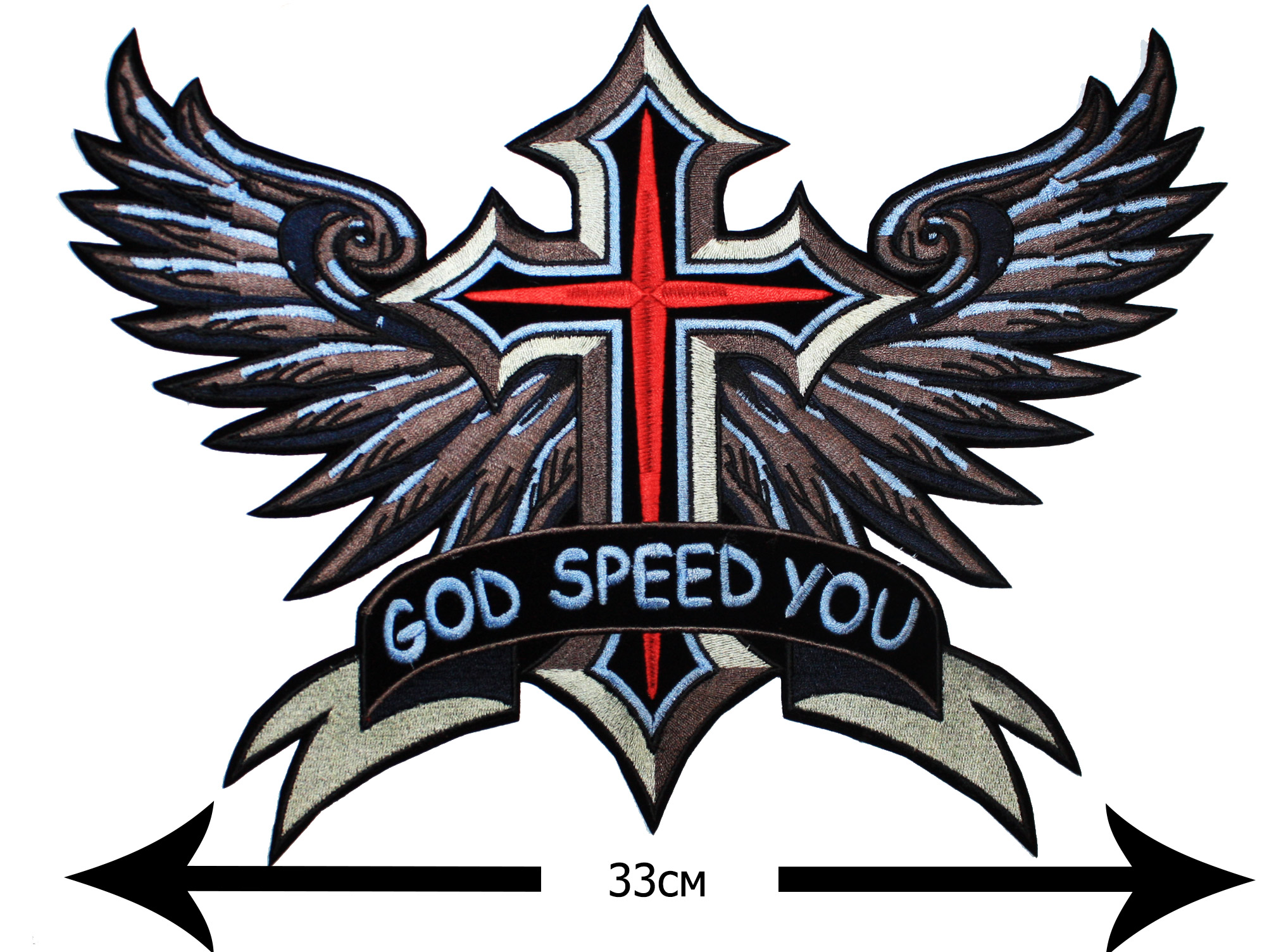 Термонашивка God Speed You - фото 1 - rockbunker.ru